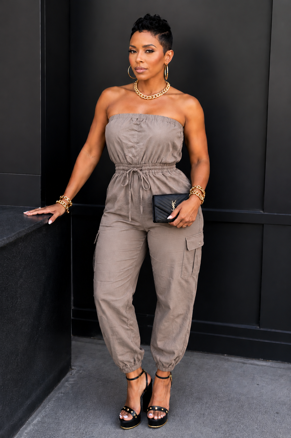 CLARITY Strapless jumpsuit