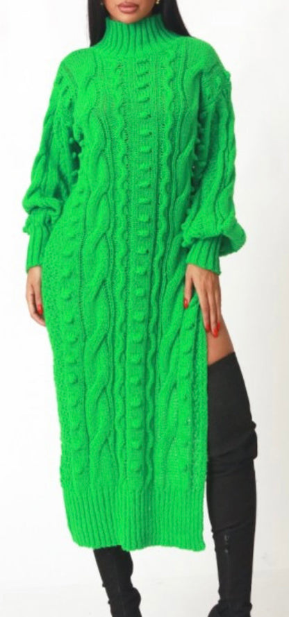 SPLIT DECISION sweater dress