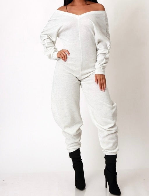 ONE ACCORD off the shoulder jumpsuit