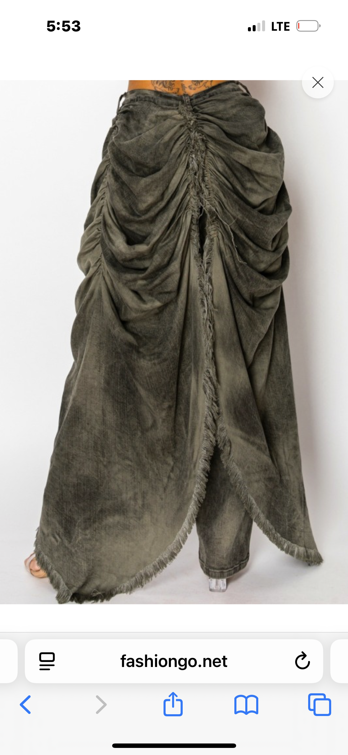 VICTORIAN Skirted jeans