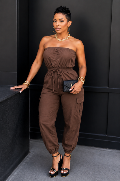 CLARITY Strapless jumpsuit