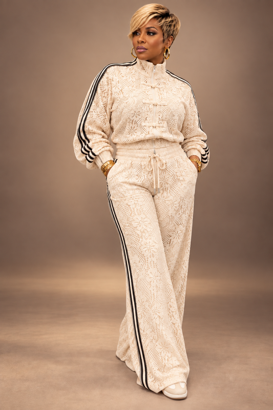 Empress lace jogger set