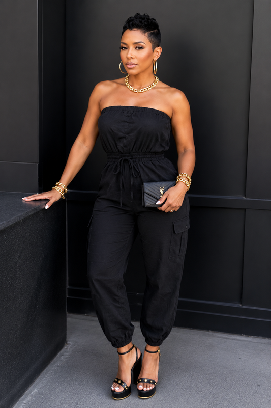 CLARITY Strapless jumpsuit