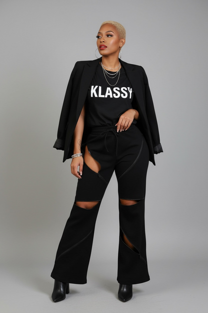 ZIPTATION wide leg joggers