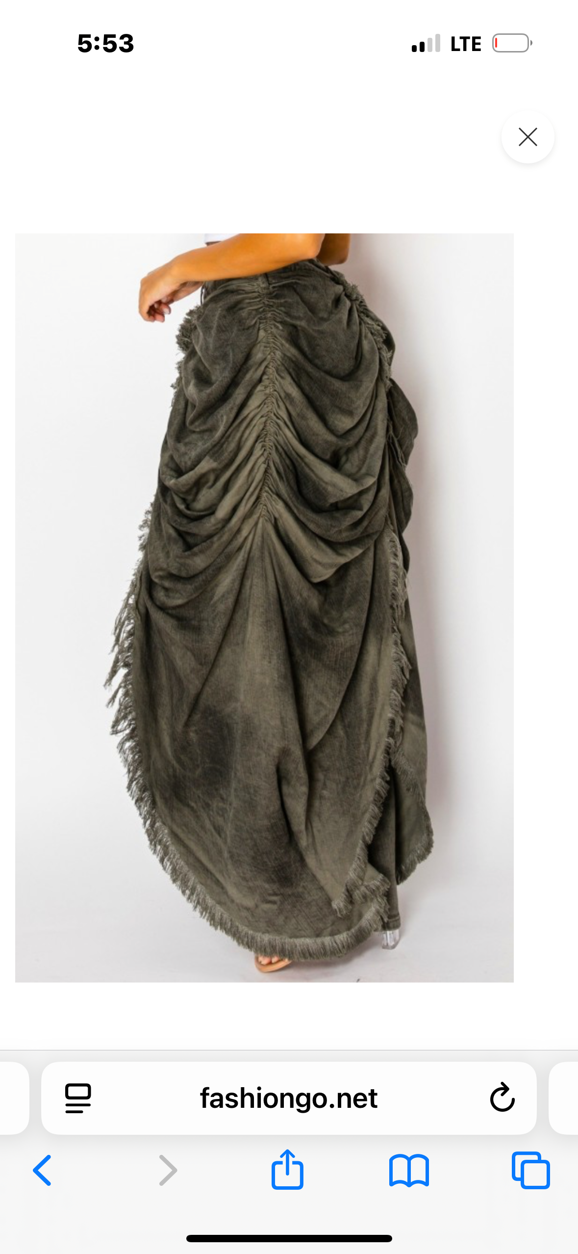 VICTORIAN Skirted jeans