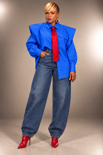 Tariji P shirt and tie