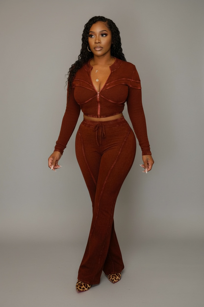 CHECK PLEASE mineral washed 2 piece set