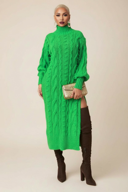 SPLIT DECISION sweater dress