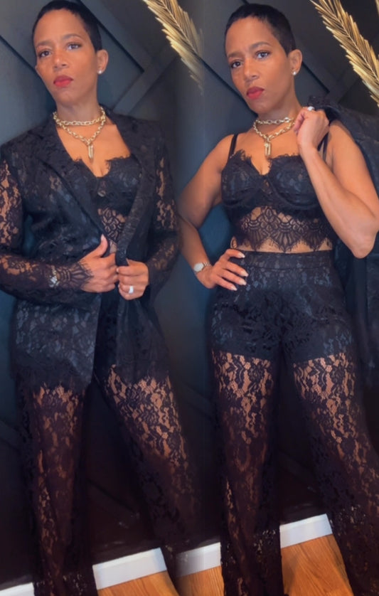 EBONY lace 3-piece suit