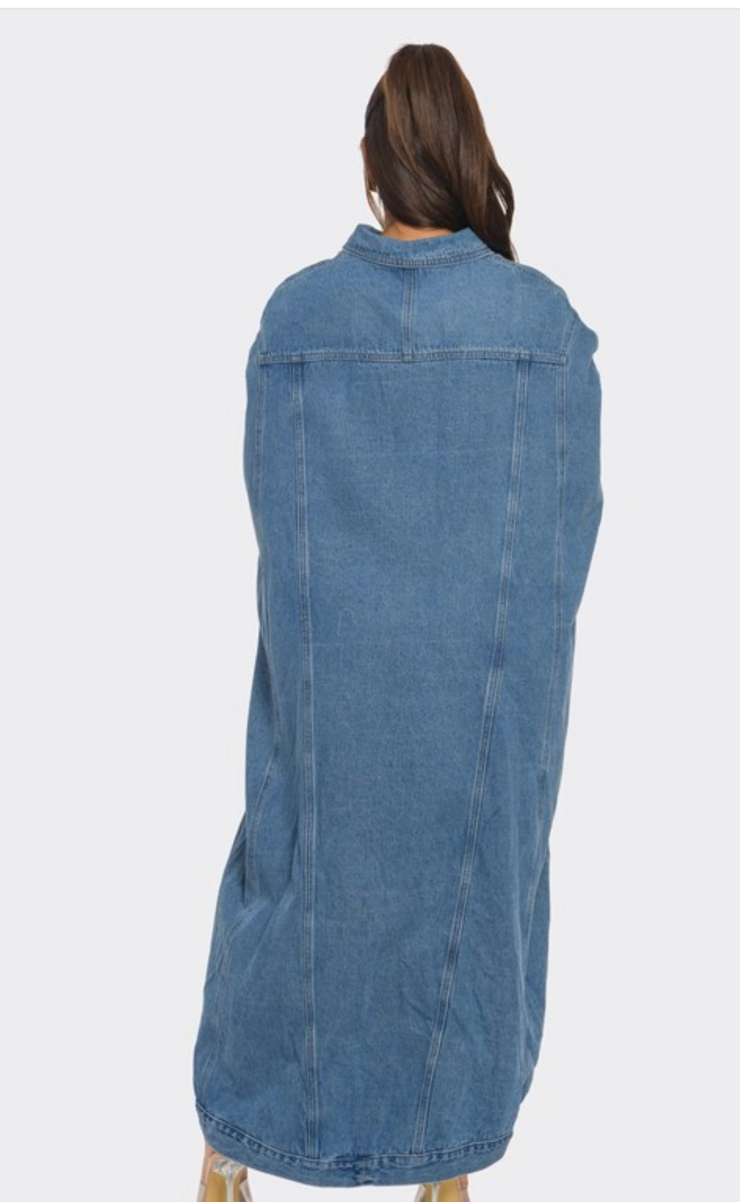 GUSTO denim poncho
